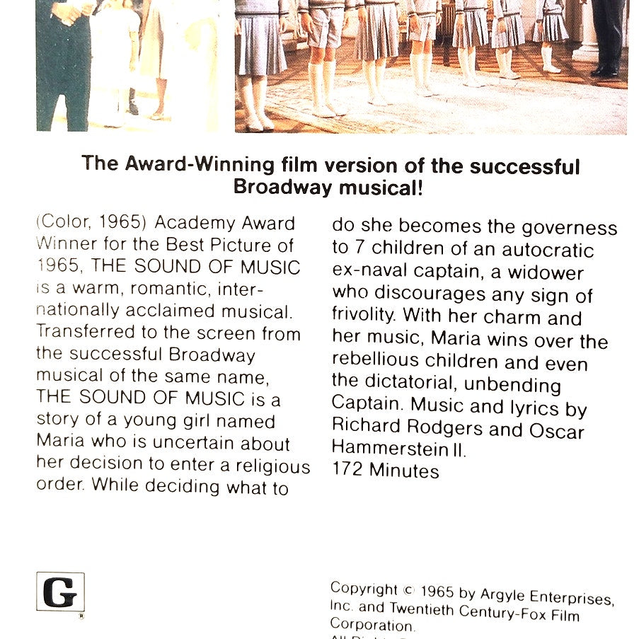 The Sound of Music (1965) VHS 1986 2‑Tape Set Julie Andrews Christopher Plummer