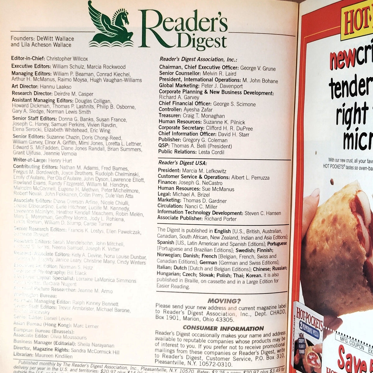 Reader's Digest Magazine March 1998 Vintage Back Issue Cowboy Cover