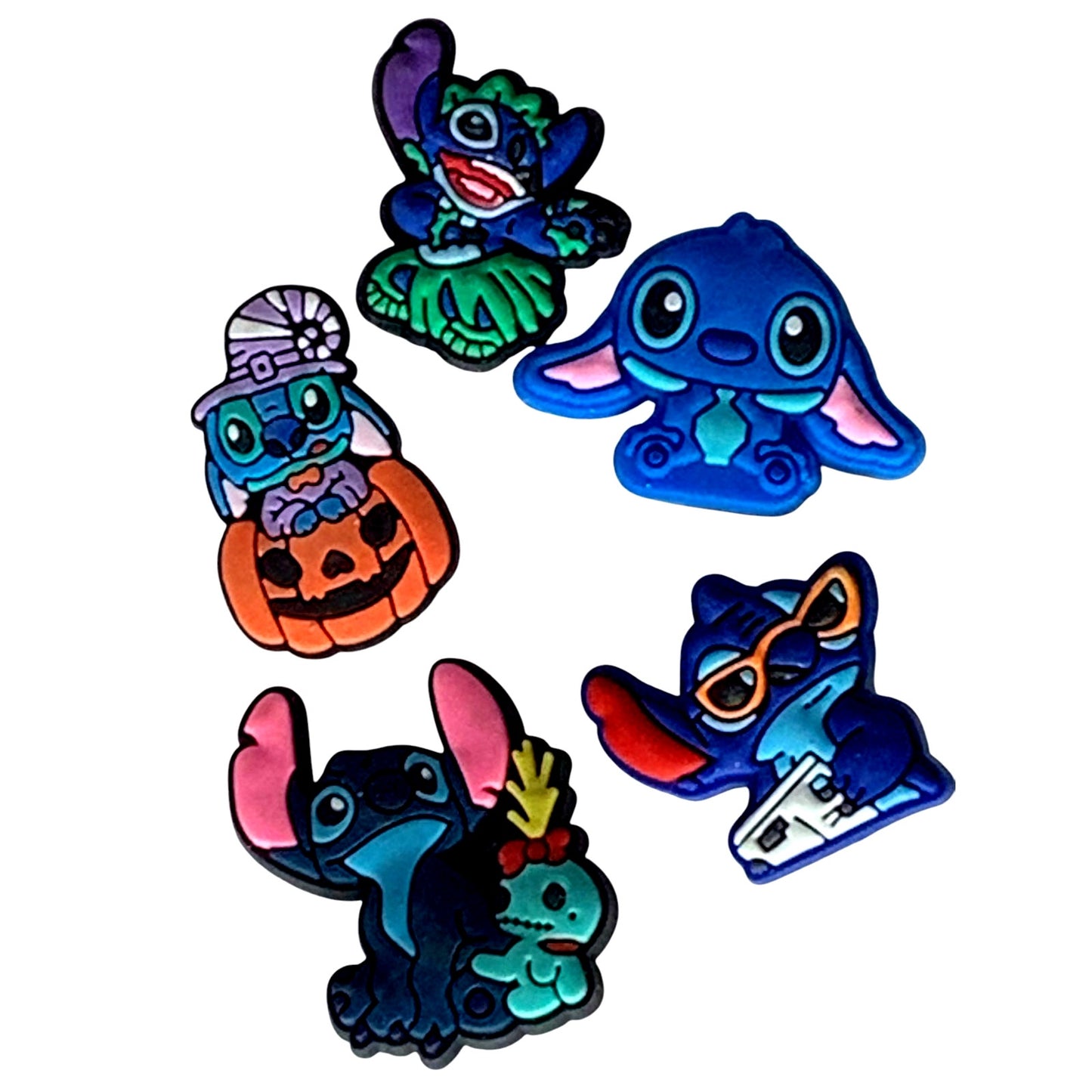 5 Shoe Charms for Crocs, Lilo and Stitch for Clog Sandals for Kids, Boys & Girls