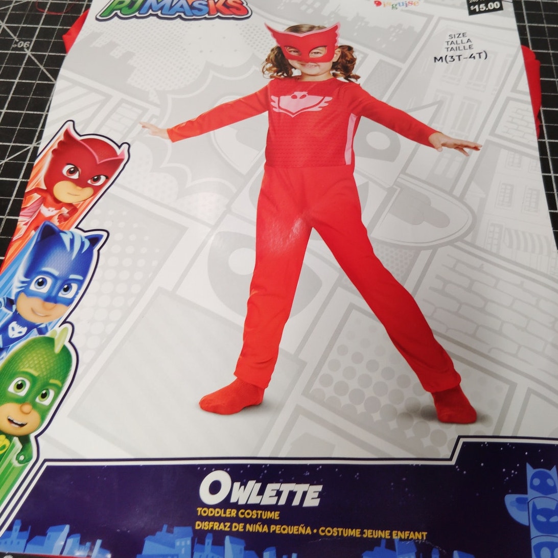 Toddler PJ Masks Owlette Costume Medium (3T/4T)