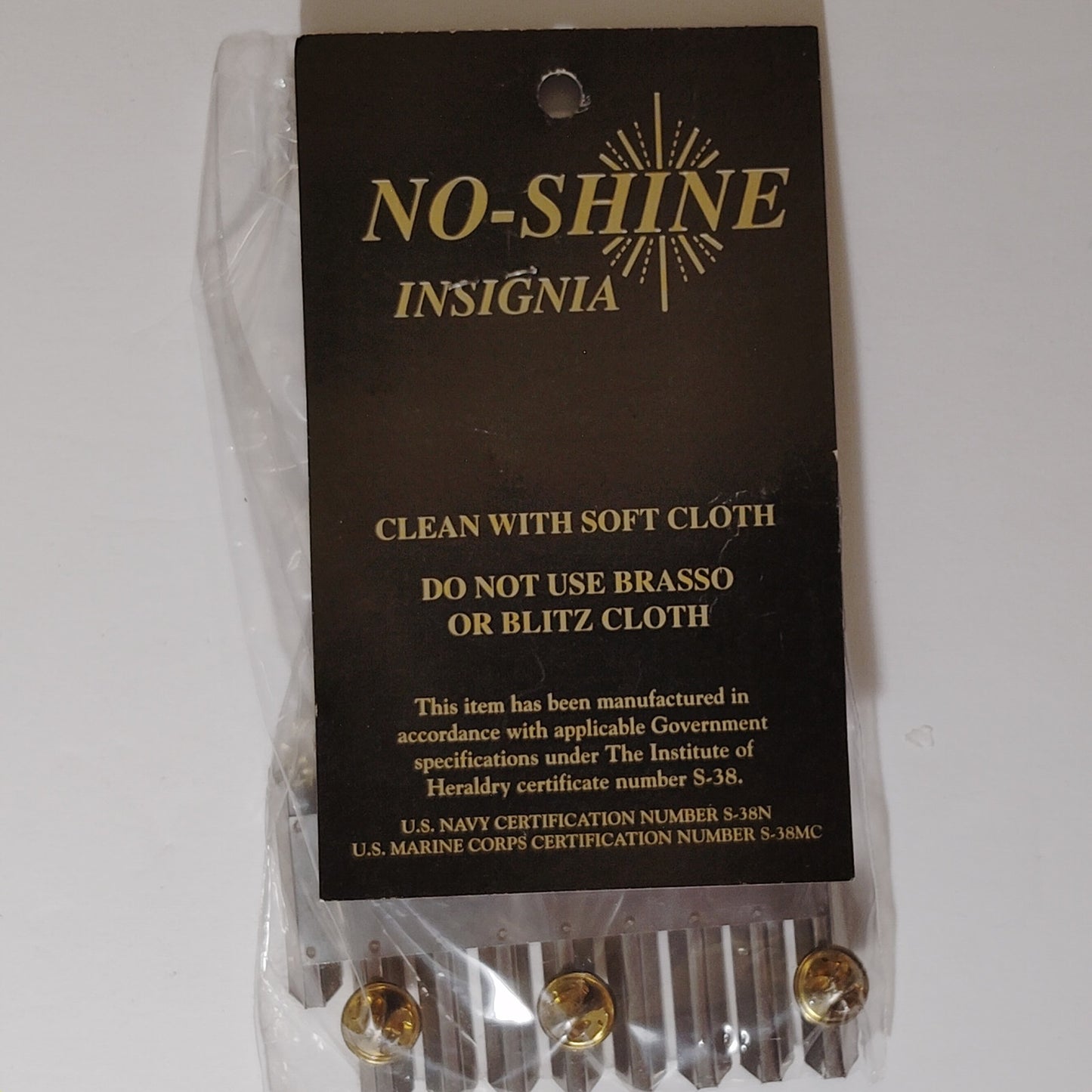 Mounting Rack Bar - 22 Ribbons (Staggered Right w/  No Gap)  No-Shine Insignia