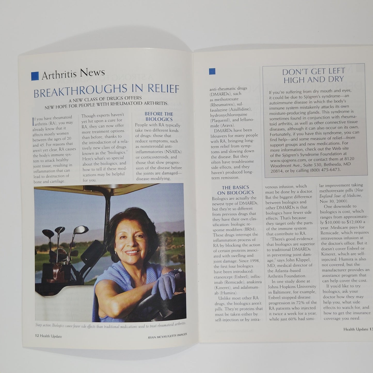 Health Update Summer 2003 – Vol. 2 Issue 3 – Lance Armstrong Cover – 30 Pages