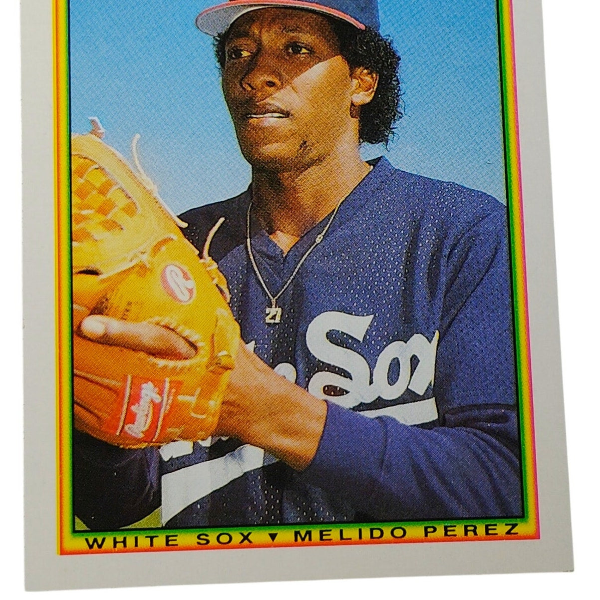1990 Bowman Melido Perez #310 Chicago White Sox Pitcher MLB Baseball Card NM