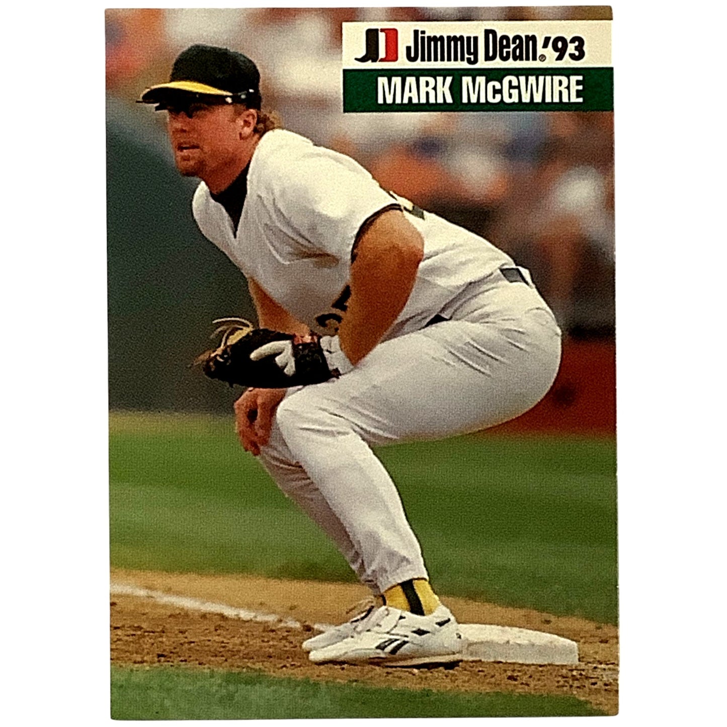 1993, Mark McGwire Oakland Athletics, MLB, Jimmy Dean '93 Ltd Ed., Card 22 EX/NM