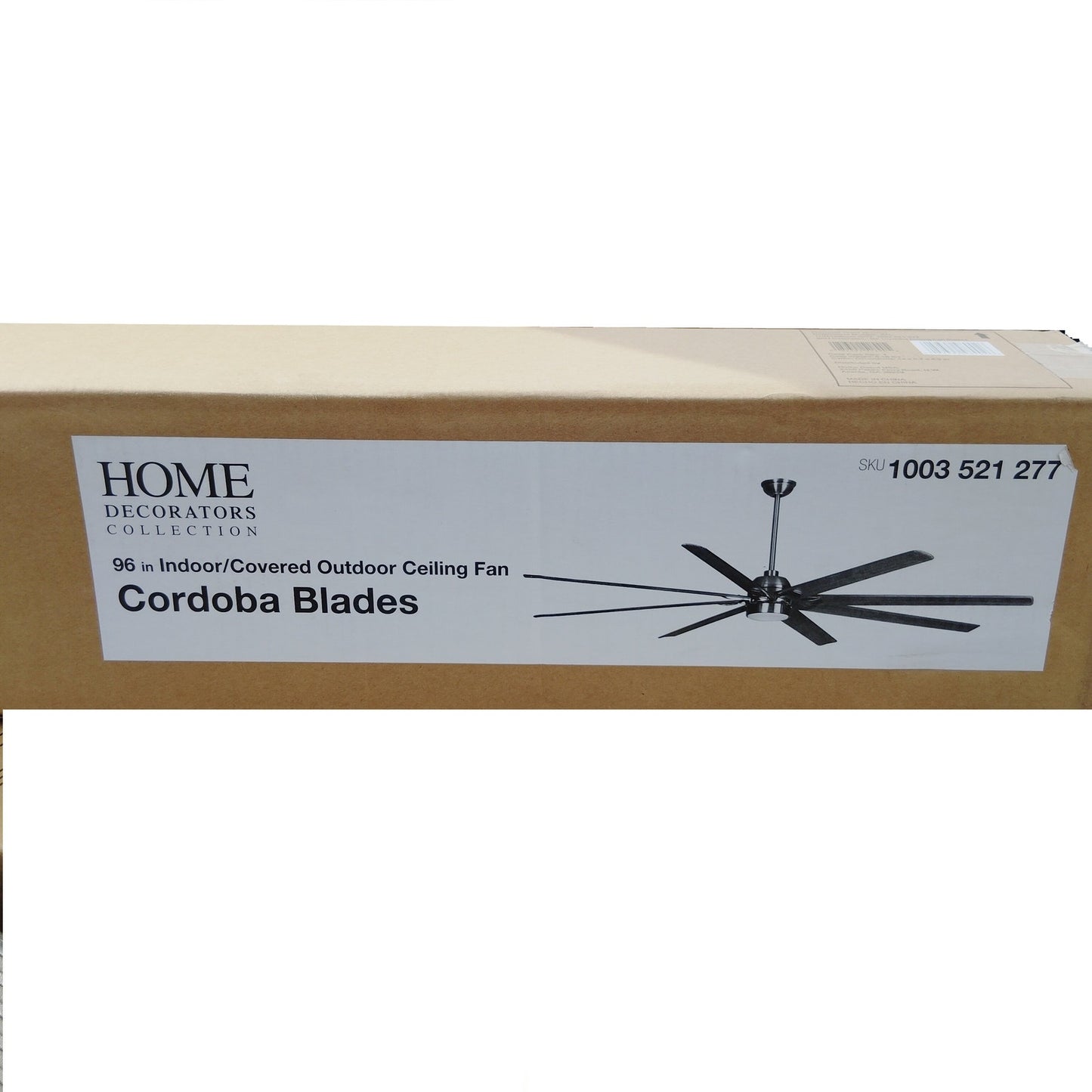 Cordoba 96 in Ceiling Fan Replacement Blades Set of 8 ID/OD Seasoned Wood Finish