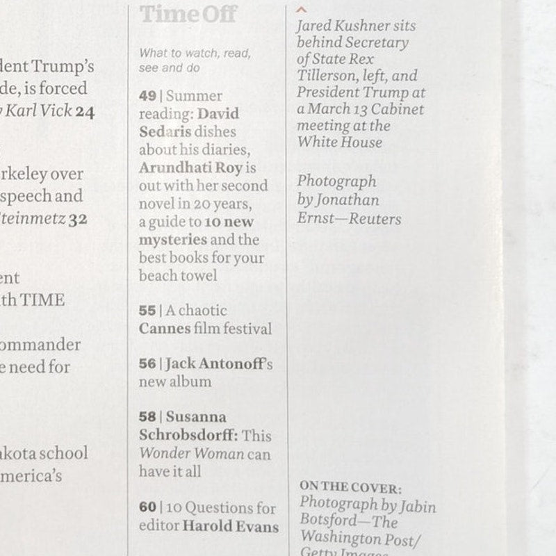 TIME Magazine June 12, 2017 Jared Kushner The Good Son Cover Back Issue