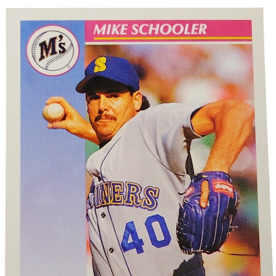 1992 Score Mike Schooler #654 Seattle Mariners Relief Pitcher MLB Baseball NM
