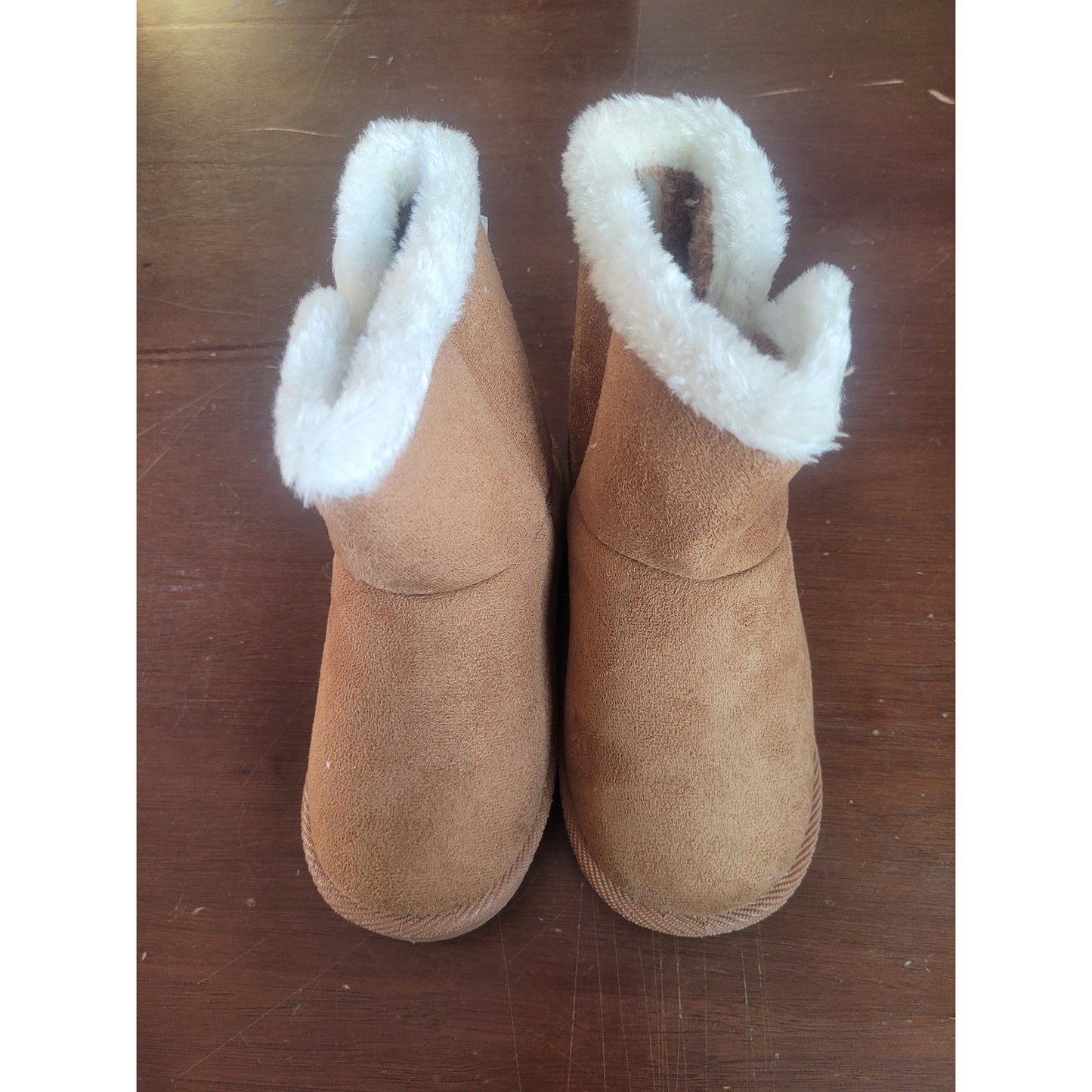 Josmo Girls Winter Boots, Wheat, Size 12, Style 90144M, Faux-Fur Lined, Side Zip