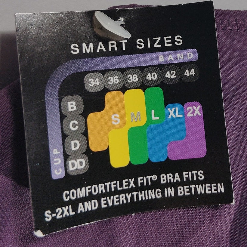 Bali Comfort Revolution Lace Wireless Bralette DF6594 – Blackberry Jam – Small