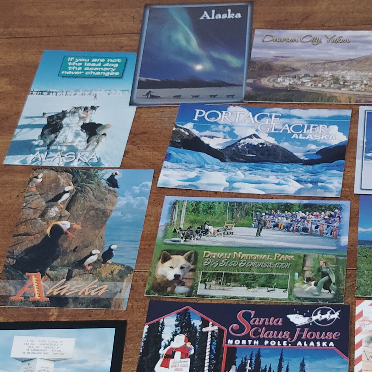 Vintage Alaska & Yukon Postcard Collection (23 pcs)- Glaciers, Wildlife, History