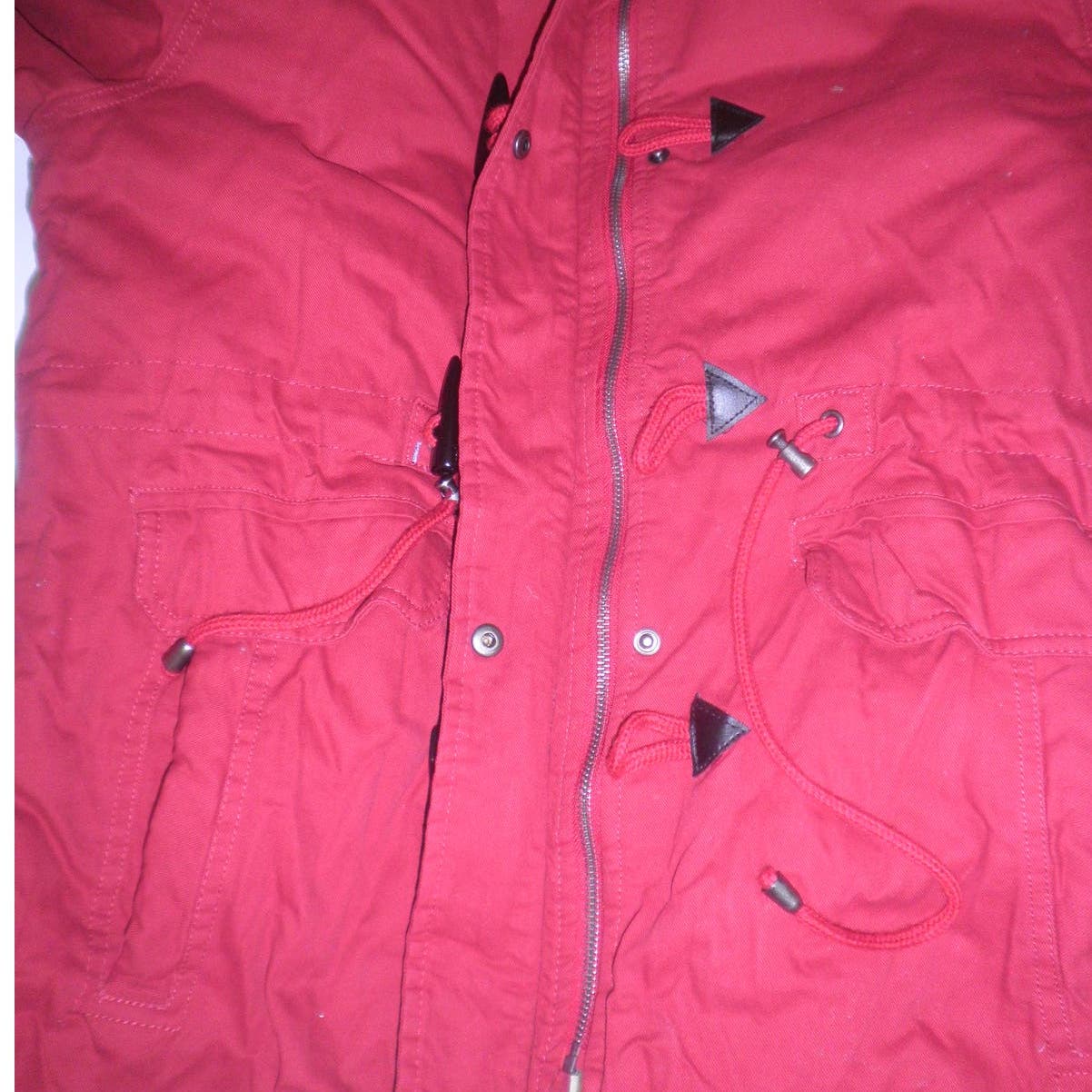Womens Winter Military Cotton Jacket Hooded Outwear Coat Claret, MD, 100% Cotton