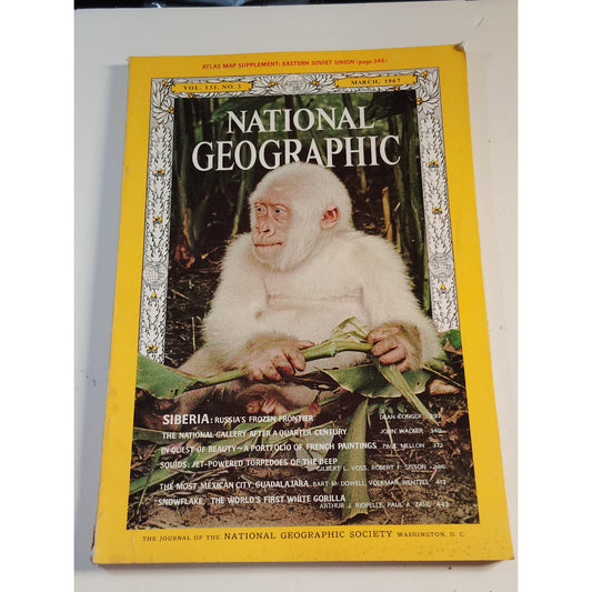 National Geographic Magazine – March 1967 | Siberia, Squids & Guadalajara