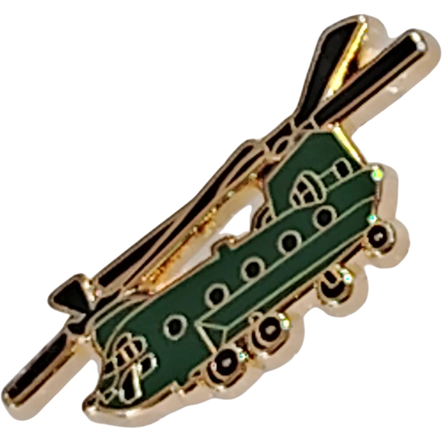 CH-47 Chinook Hat Lapel Brooch Pin - Heavy Lift Helicopter 1-1/4"W x 1/2"H