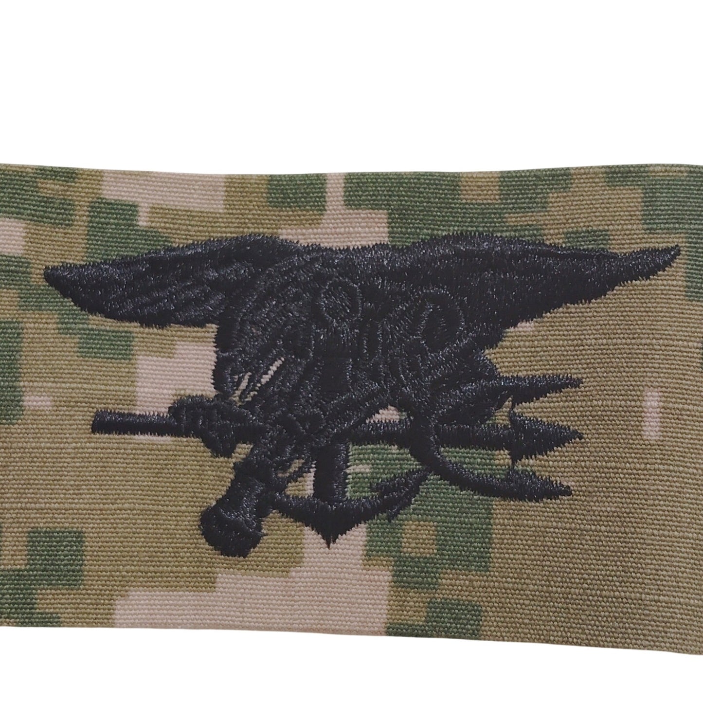 U.S. Navy Special Warfare Trident Tape, NWU Type III – 7.375" × 1.875" TE Sew-On