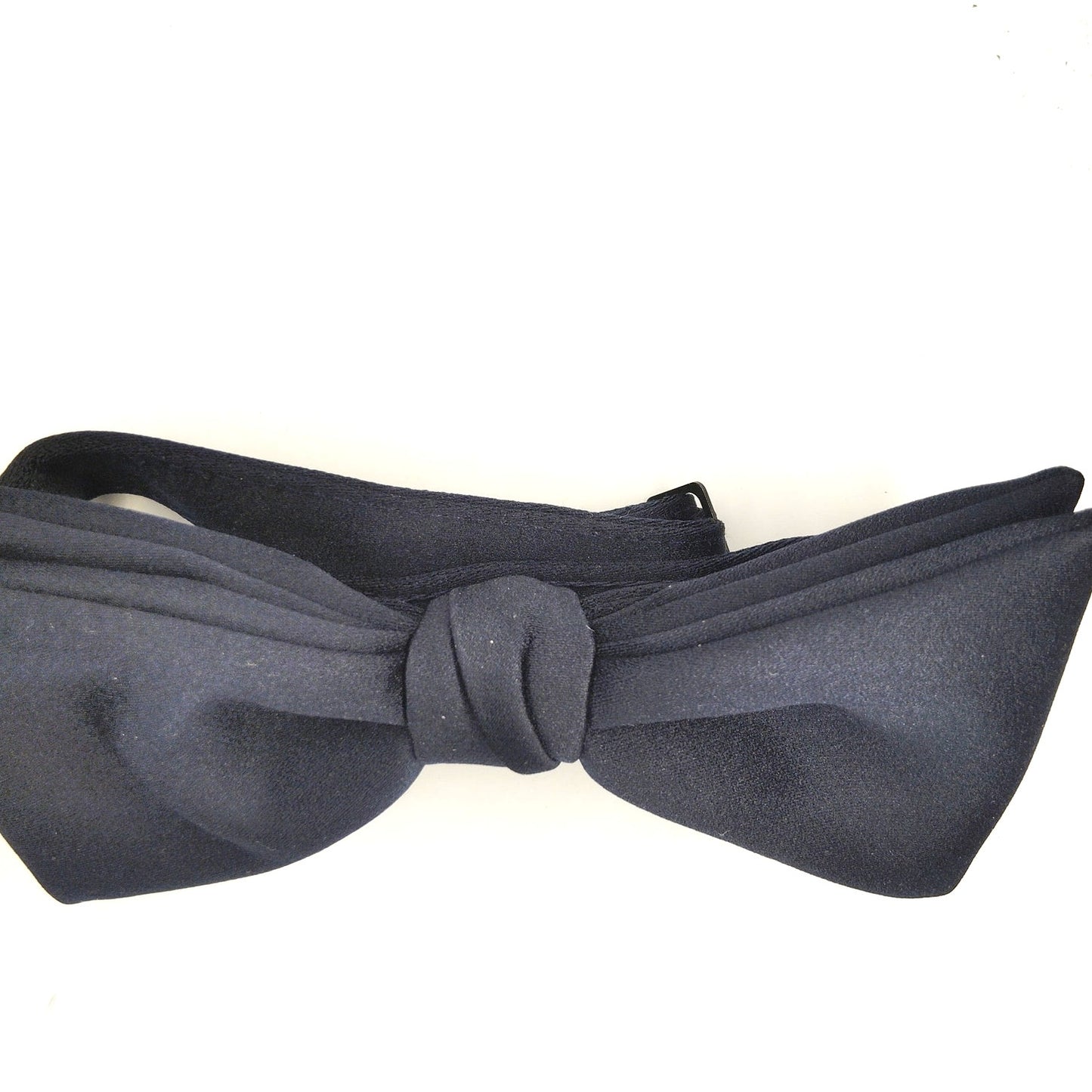 Navy Blue Pre‑Tied Bow Tie Adjustable Strap 5" Used by All Military Branches