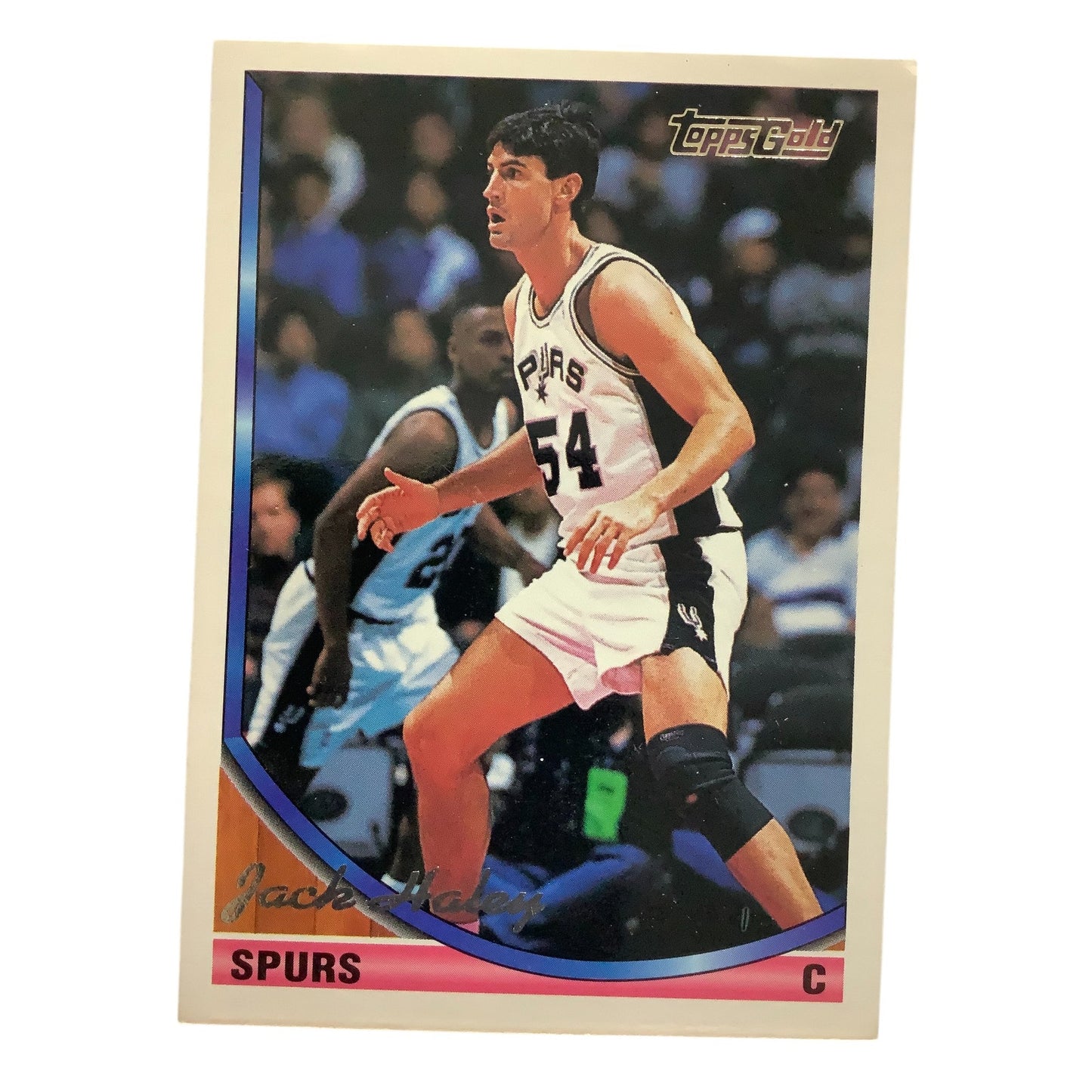 Jack Haley, San Antonio Spurs, 1994 Topps Gold Card 283, EXC