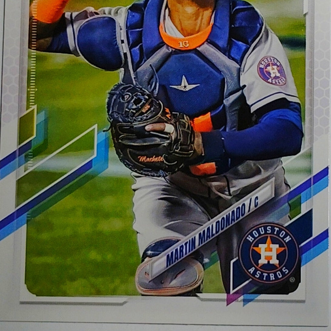 2021 Topps Update Martin Maldonado Houston Astros Catcher Card #US49 VG/EX