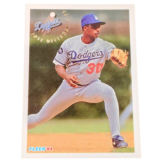 Jose Offerman, Los Angeles Dodgers, #519, 1994 Fleer Baseball Collector's Card
