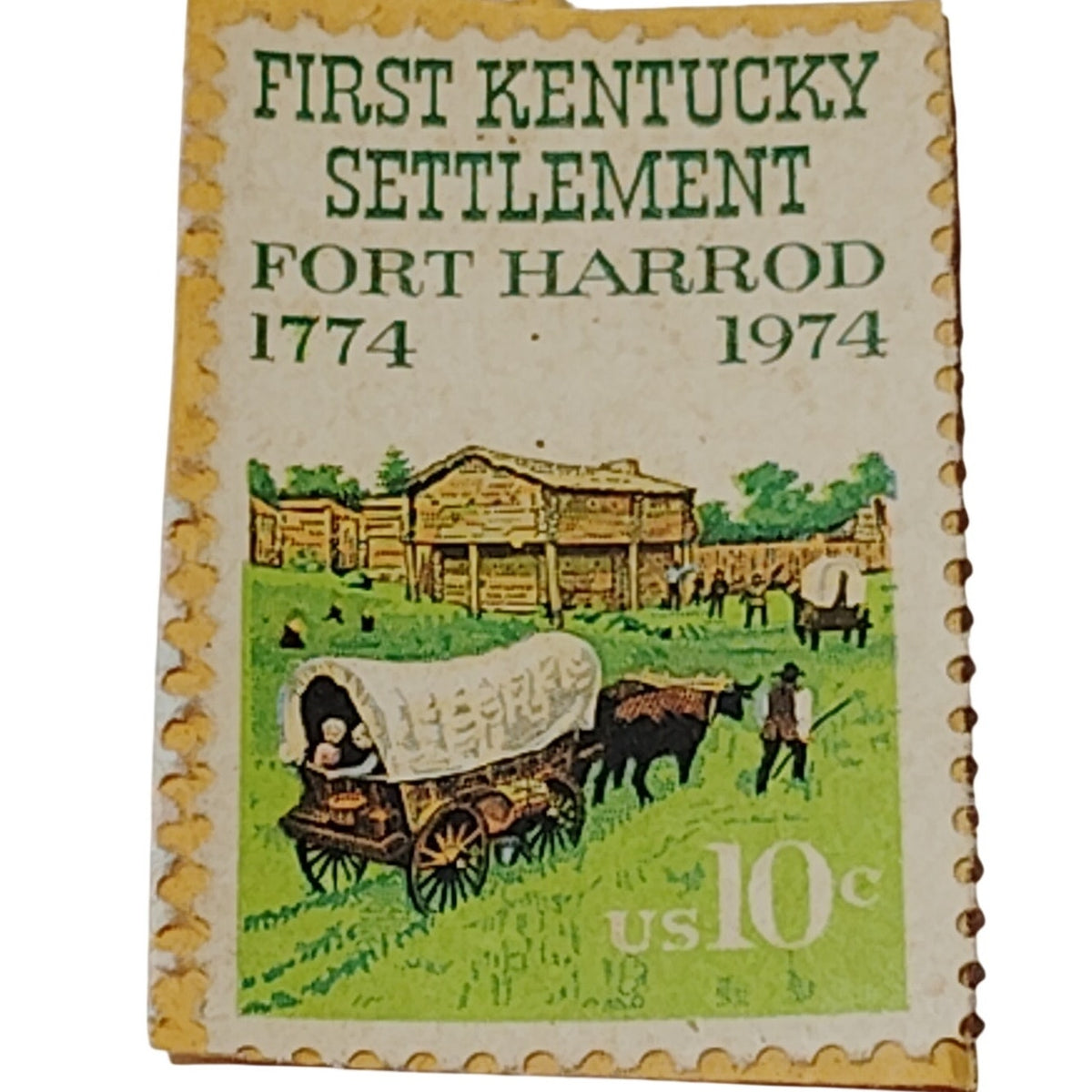 1974 US 10c First Kentucky Settlement Fort Harrod Stamp - Unused USPS