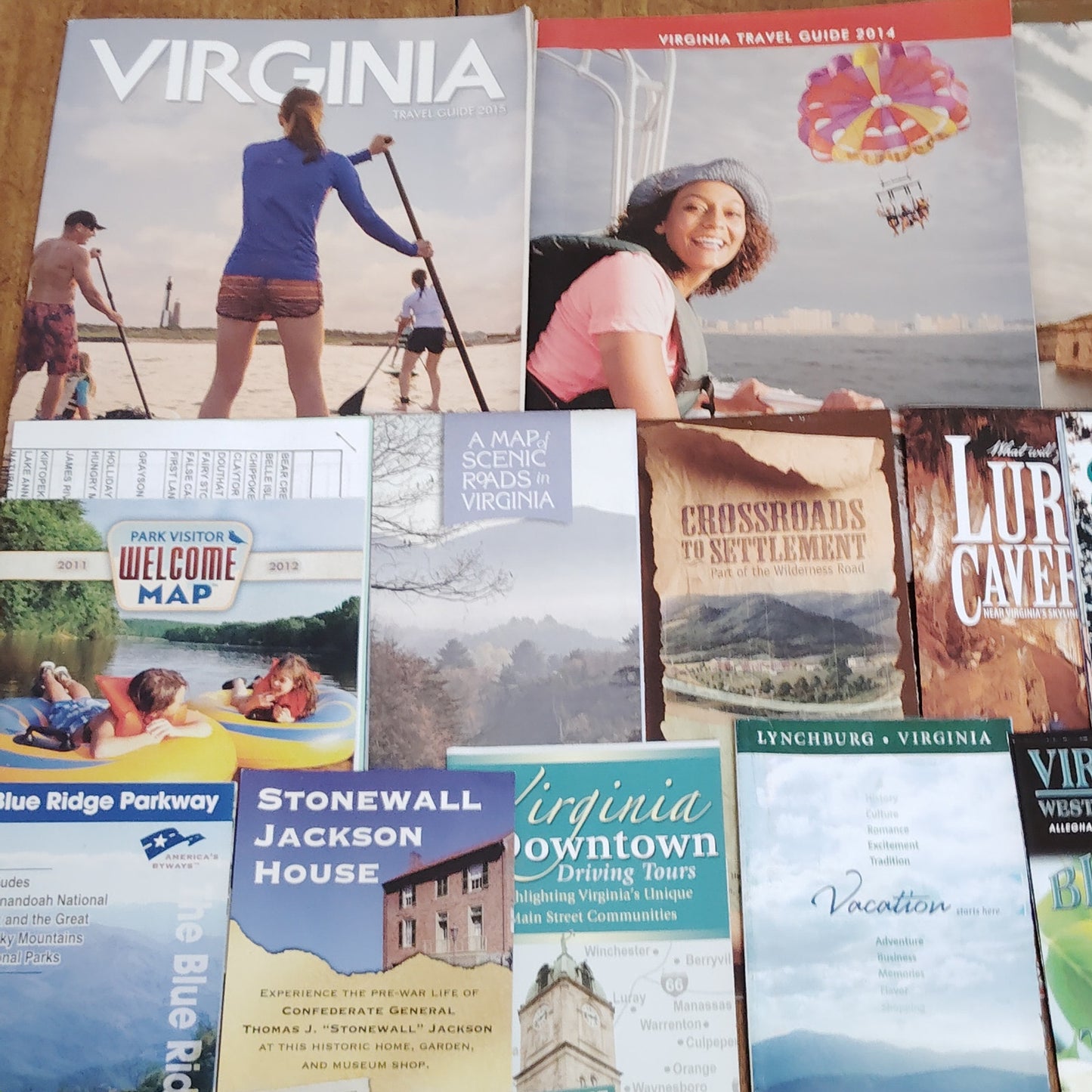 Virginia Travel Guides & Brochures Lot (2010-2014) Shenandoah Norfolk Collection