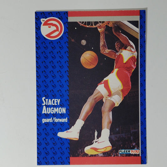 1991–92 Fleer Stacey Augmon #241 – Atlanta Hawks – Guard/Forward