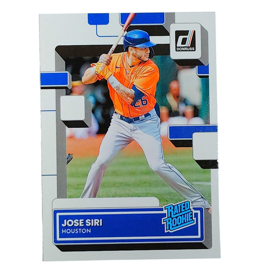 2022 Donruss #62 Jose Siri Rated Rookie Card Houston Astros Outfielder - VG/EX