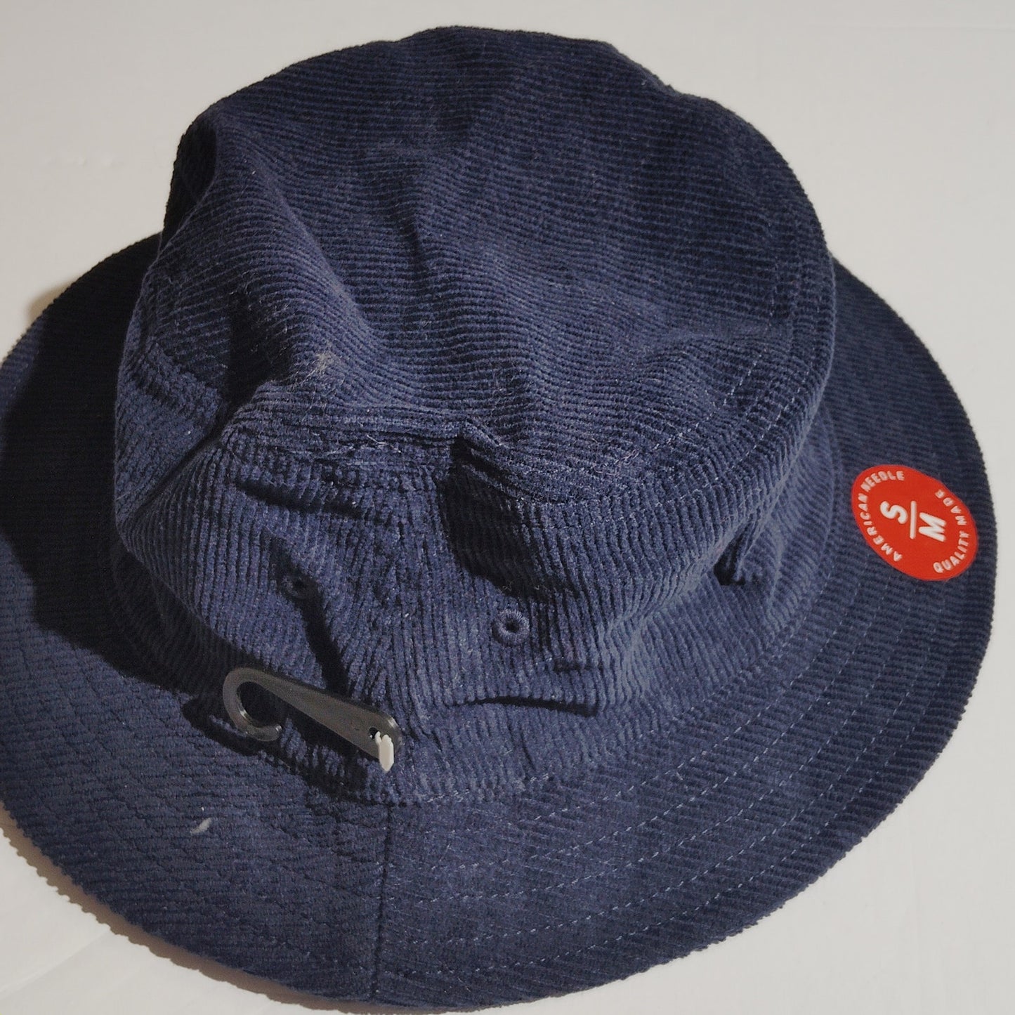 American Needle Corduroy Bucket Hat, Navy Blue, Size SM/MD, 80/20 Cotton/Poly