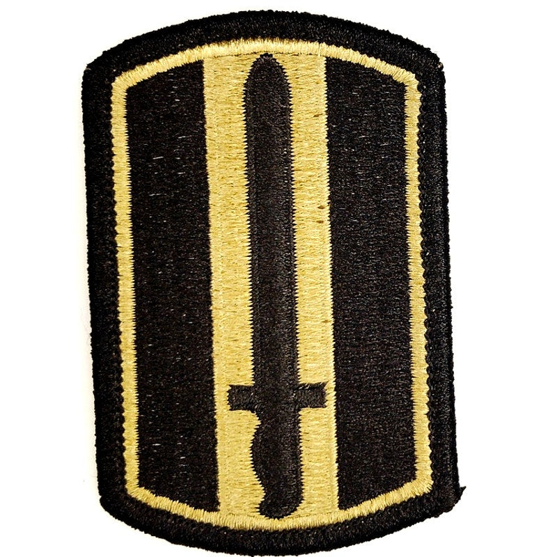 US Army 193rd Infantry Brigade Patch OCP Scorpion Hook Back 3 × 2" Merrowed Edge