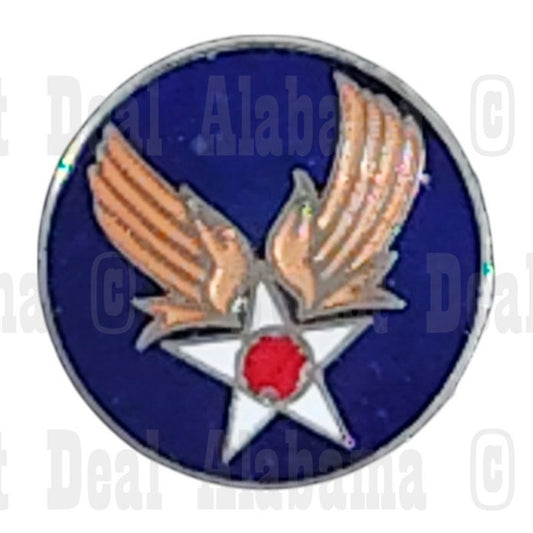 Army Air Corps Air Force Metal Hat, Vest or Lapel Collectors Pin 3/4"D