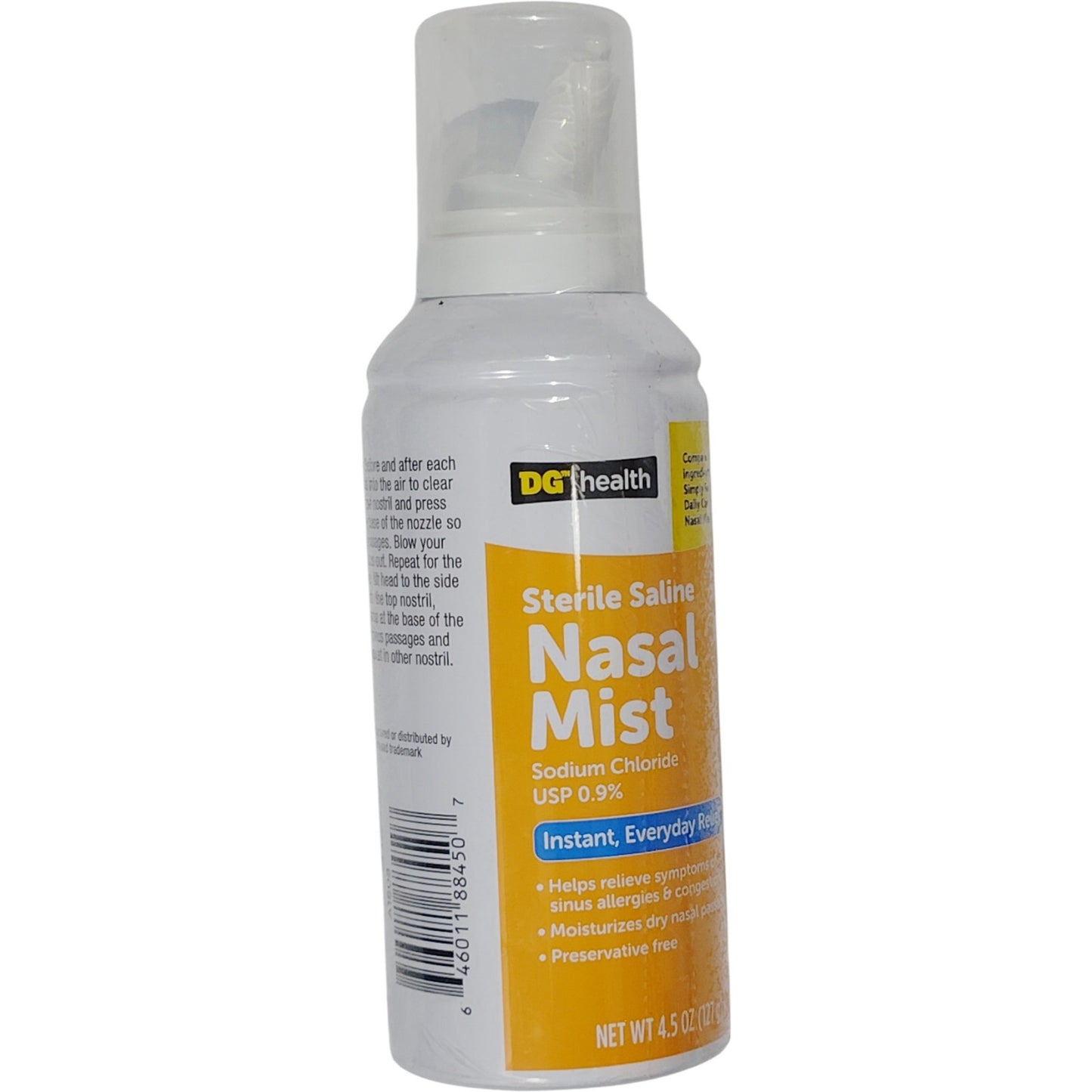 DG Health Nasal Mist – Saline Spray – 4.5 oz Each – 2-Pack – Exp. 02/2027