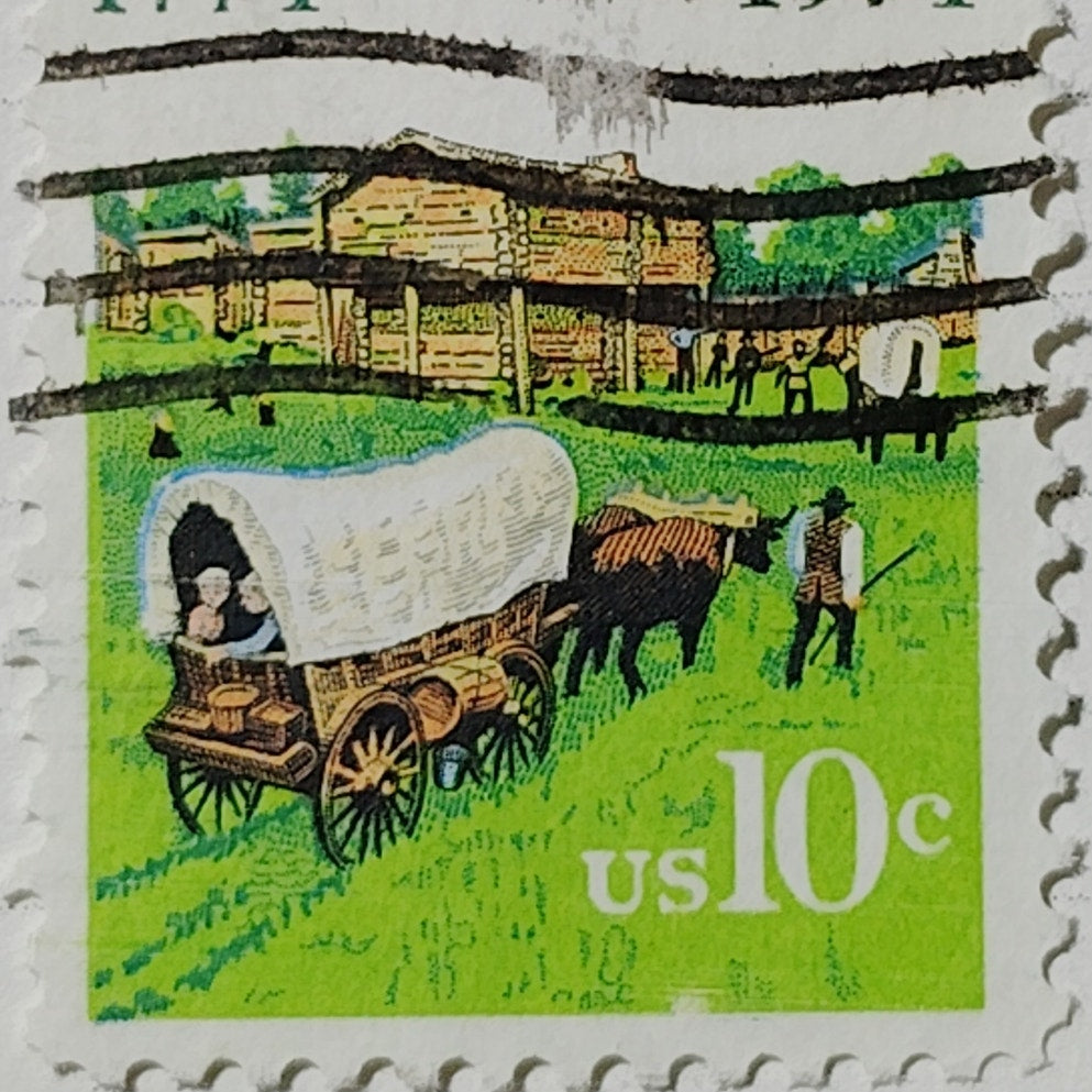 1974 U.S. 10¢ First Kentucky Settlement Stamp – Scott 1542 – Fort Harrod – Used
