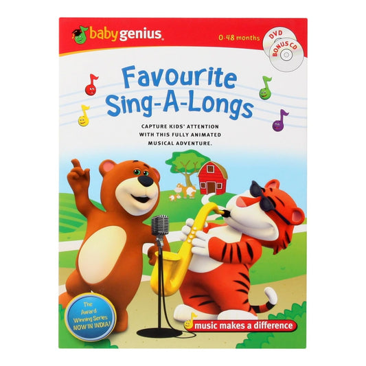Baby Genius Favorite Sing-A-Longs DVD 2006 Kids Animated Sing-Along Songs