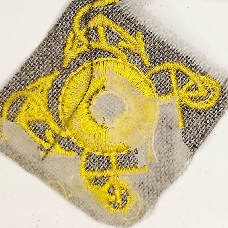 Vintage US Navy Sea Sailor Anchor Patch W. Gold on Black 1‑1/2" Square