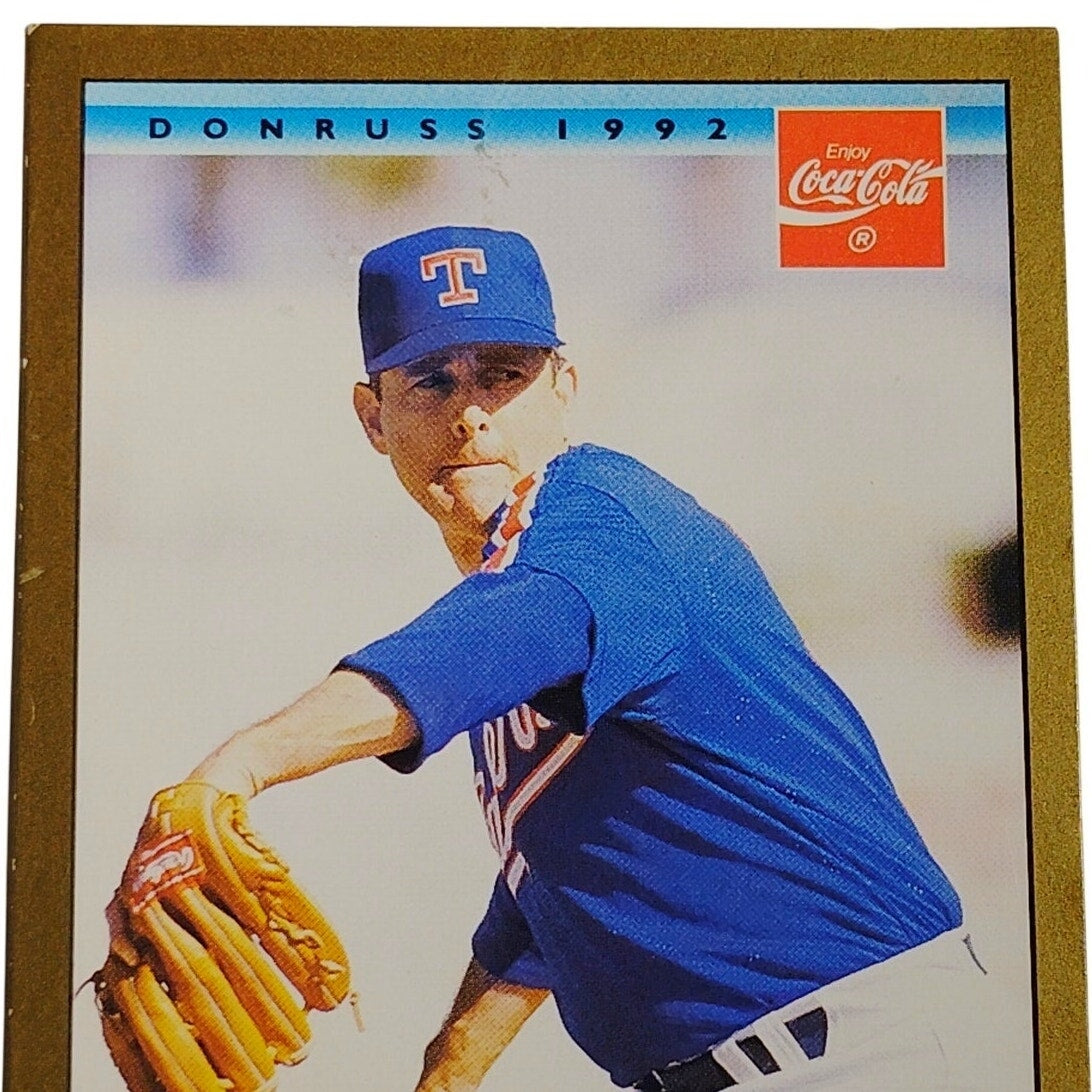 1992 Leaf Donruss Coca‑Cola Nolan Ryan #24 Texas Rangers MLB Baseball Card NM