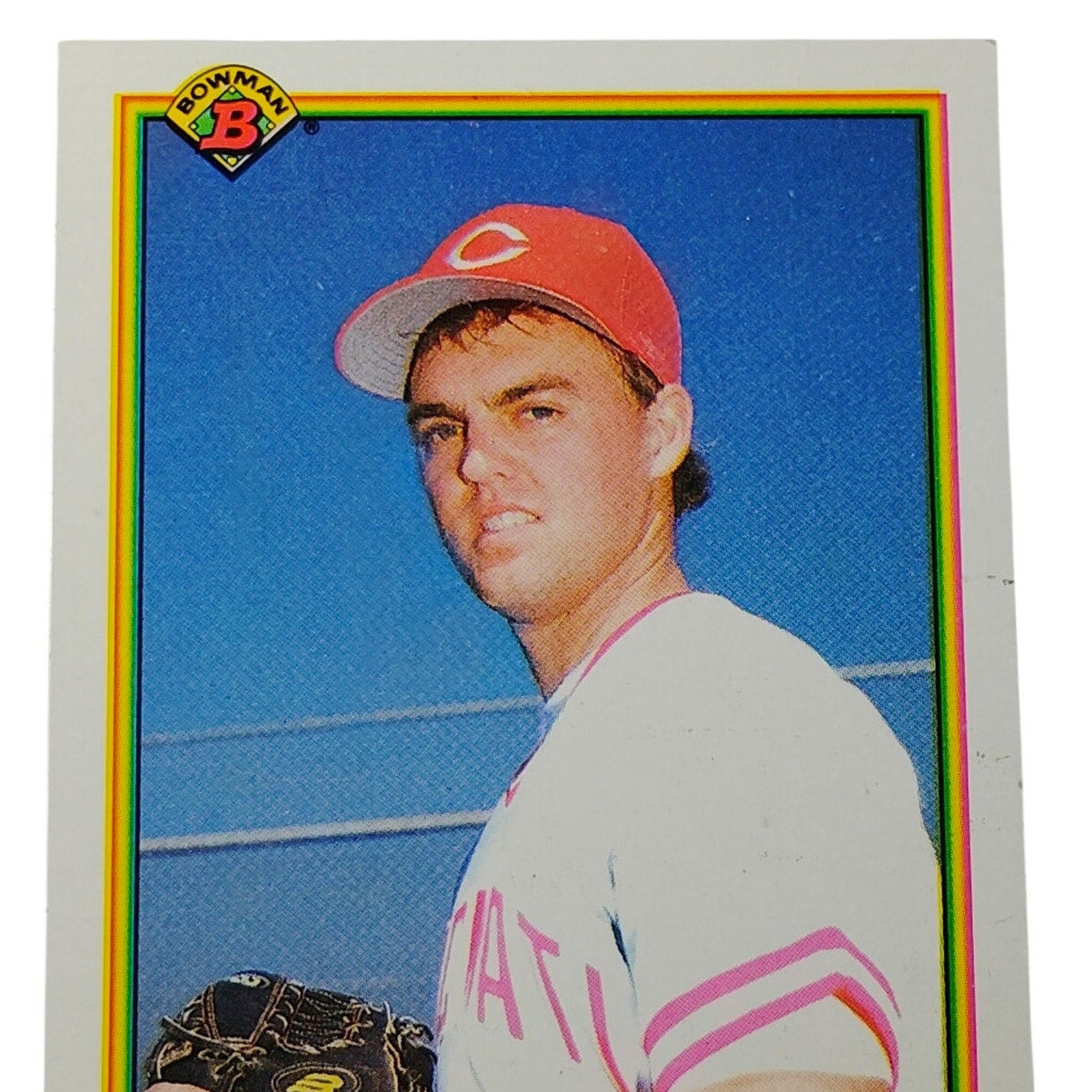 1990 Bowman Scott Scudder #46 Cincinnati Reds Pitcher MLB Baseball Card NM