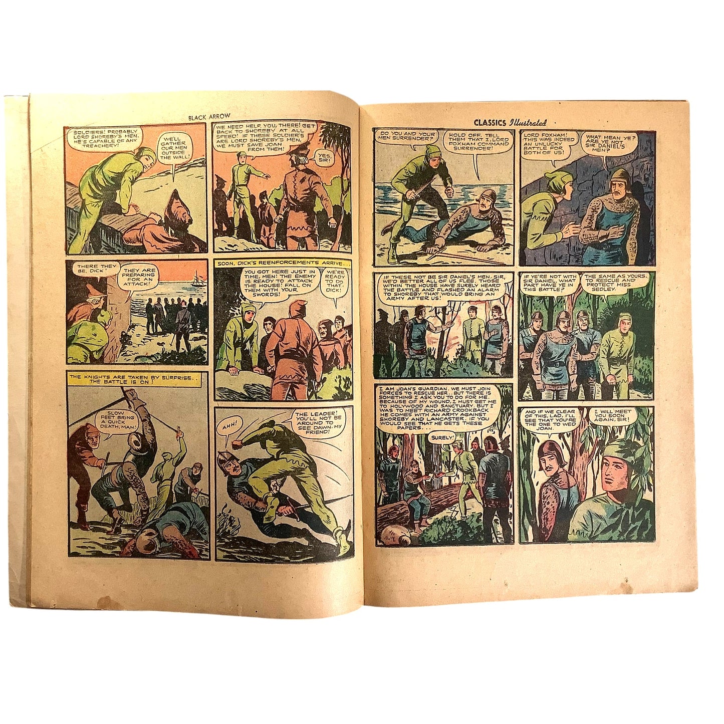 Classics Illustrated, The Black Arrow by Robert Louis Stevenson #31, Nov. 1959