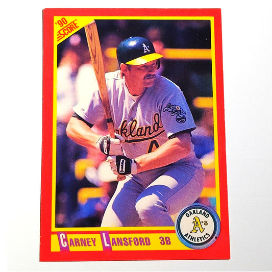 1990 Score Carney Lansford #296 Oakland Athletics Third Baseman MLB EX