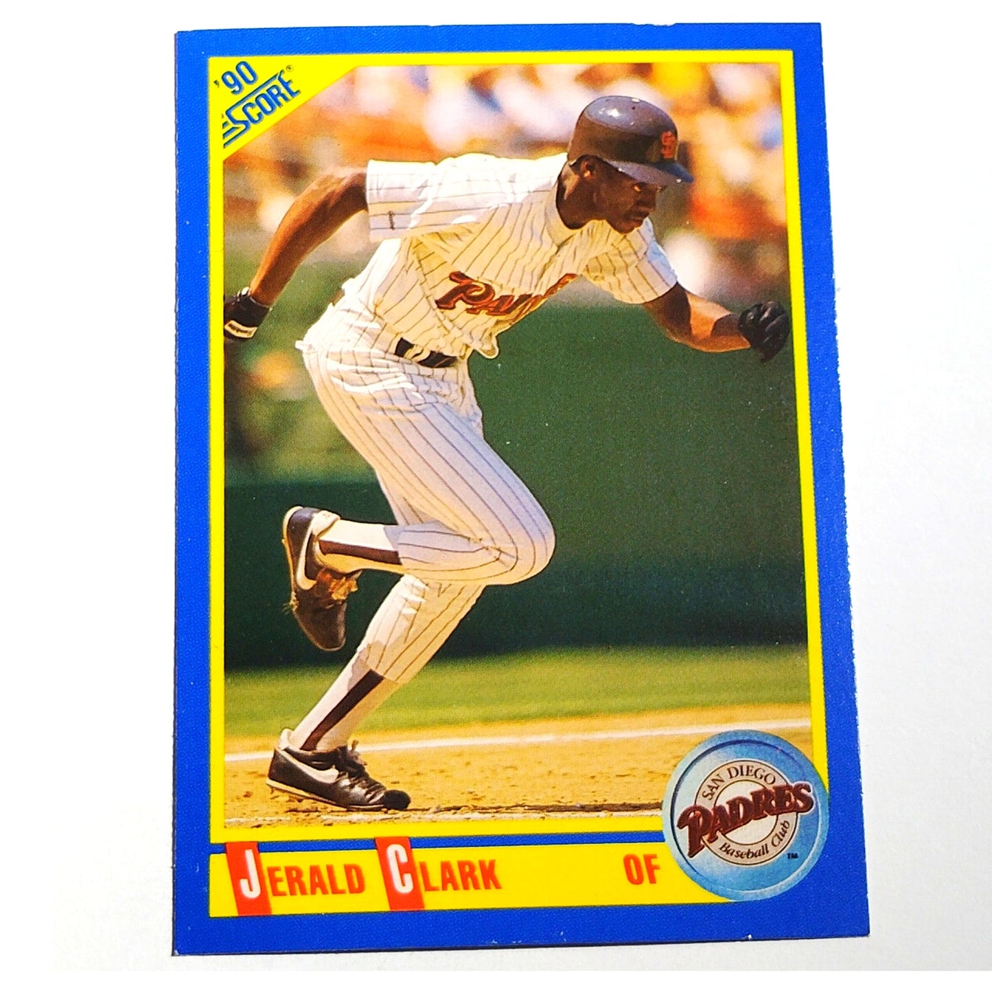 1990 Score Jerald Clark RC #660 San Diego Padres Outfielder Rookie Baseball EX
