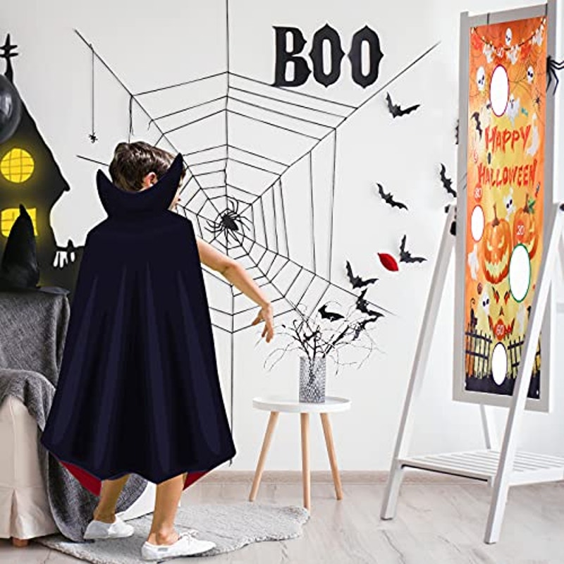 Halloween Pumpkin Bean Bag Toss Game for Kids (3 Bean Bags, Party Decor