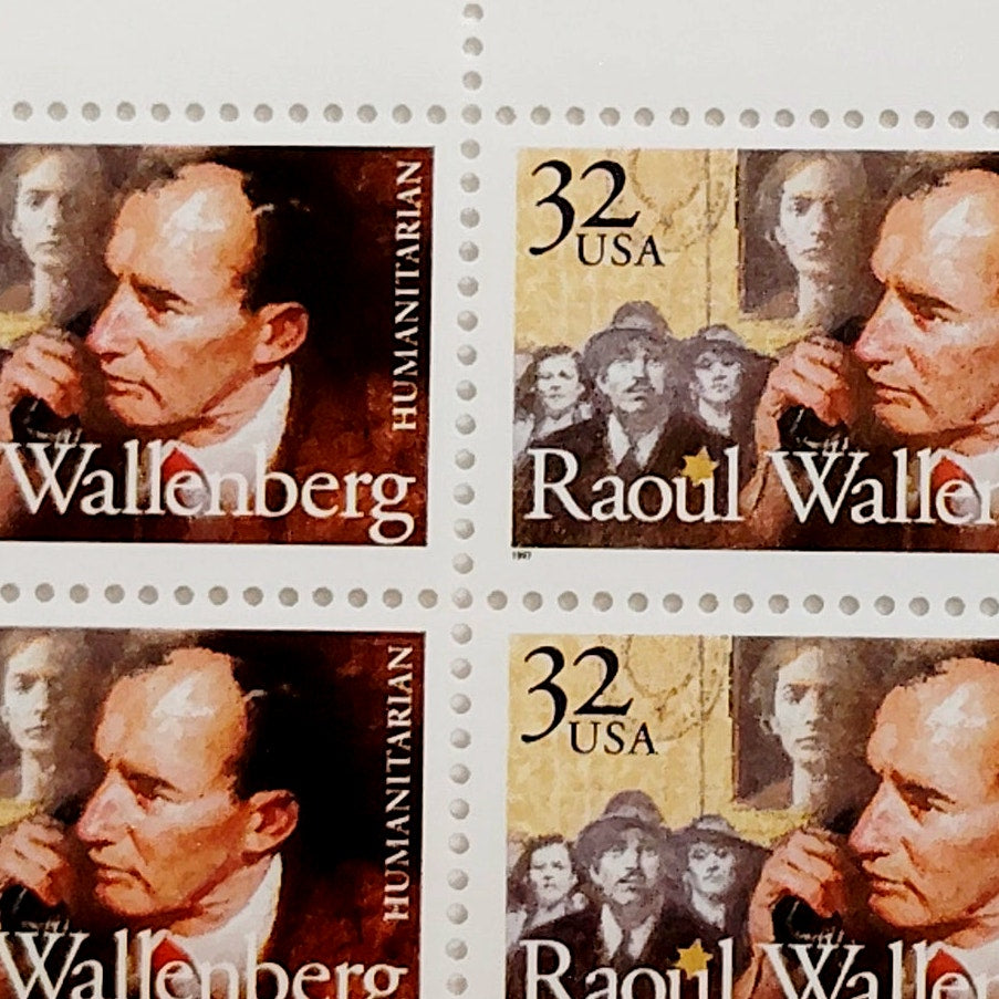 Block of 4 – 1997 USA 32¢ Raoul Wallenberg MNH Scott 3135 Plate Block