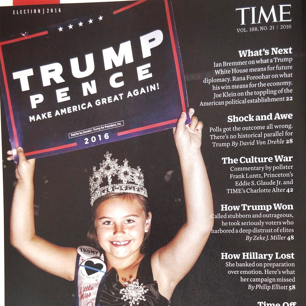 TIME Magazine November 21 2016 Vol 188 Trump President-Elect Election
