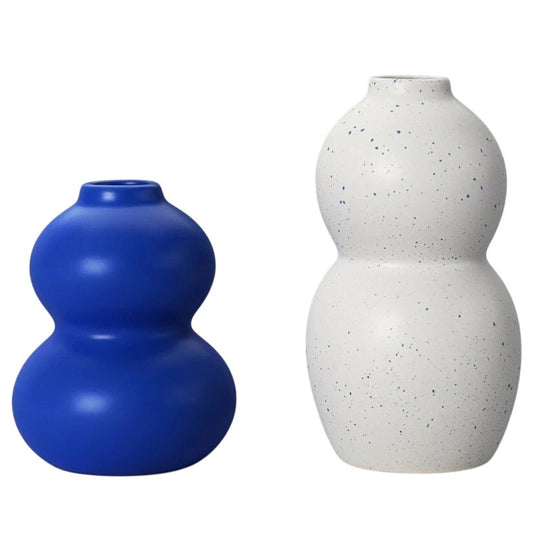 2pk Bud Vase – Cobalt – Room Essentials – Ceramic – Gourd Shape – Watertight