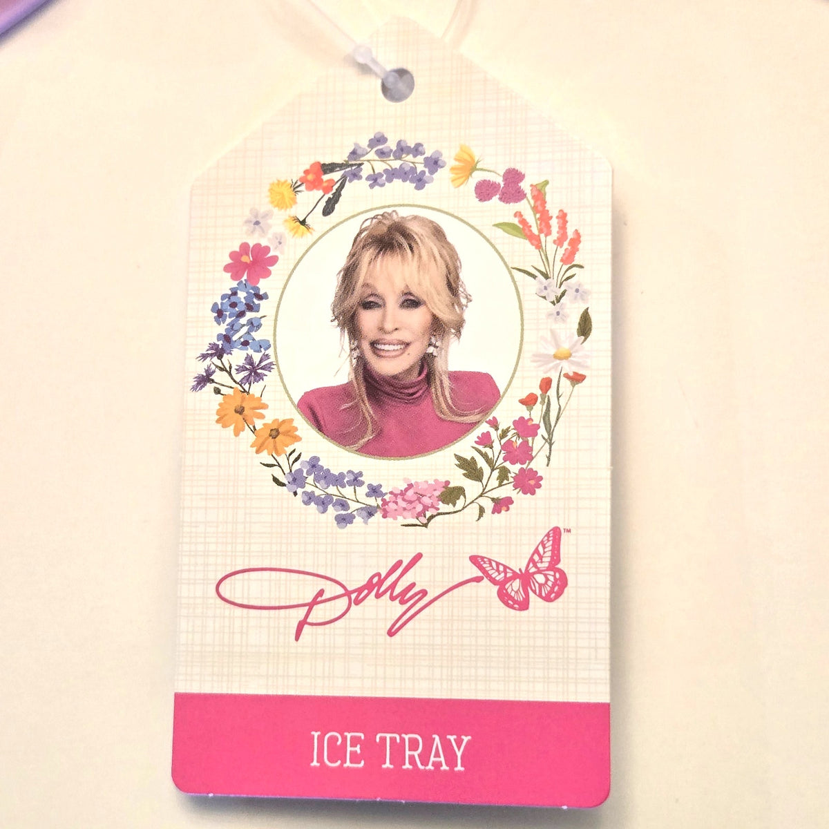 Dolly Parton Pink Butterfly Silicone Ice Cube Tray - 21 Cavity Mold