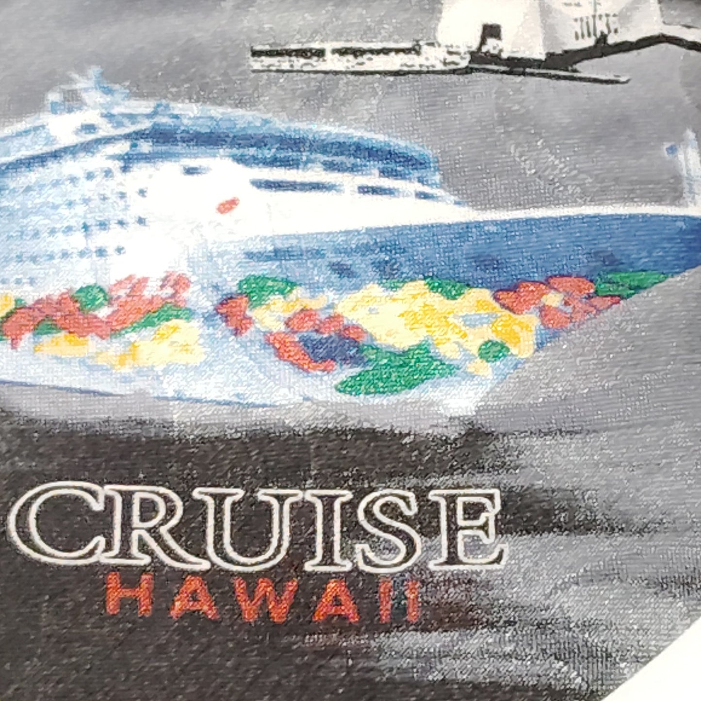 Vintage 90s Cruise Hawaii Novelty Necktie - Multi-Scenic