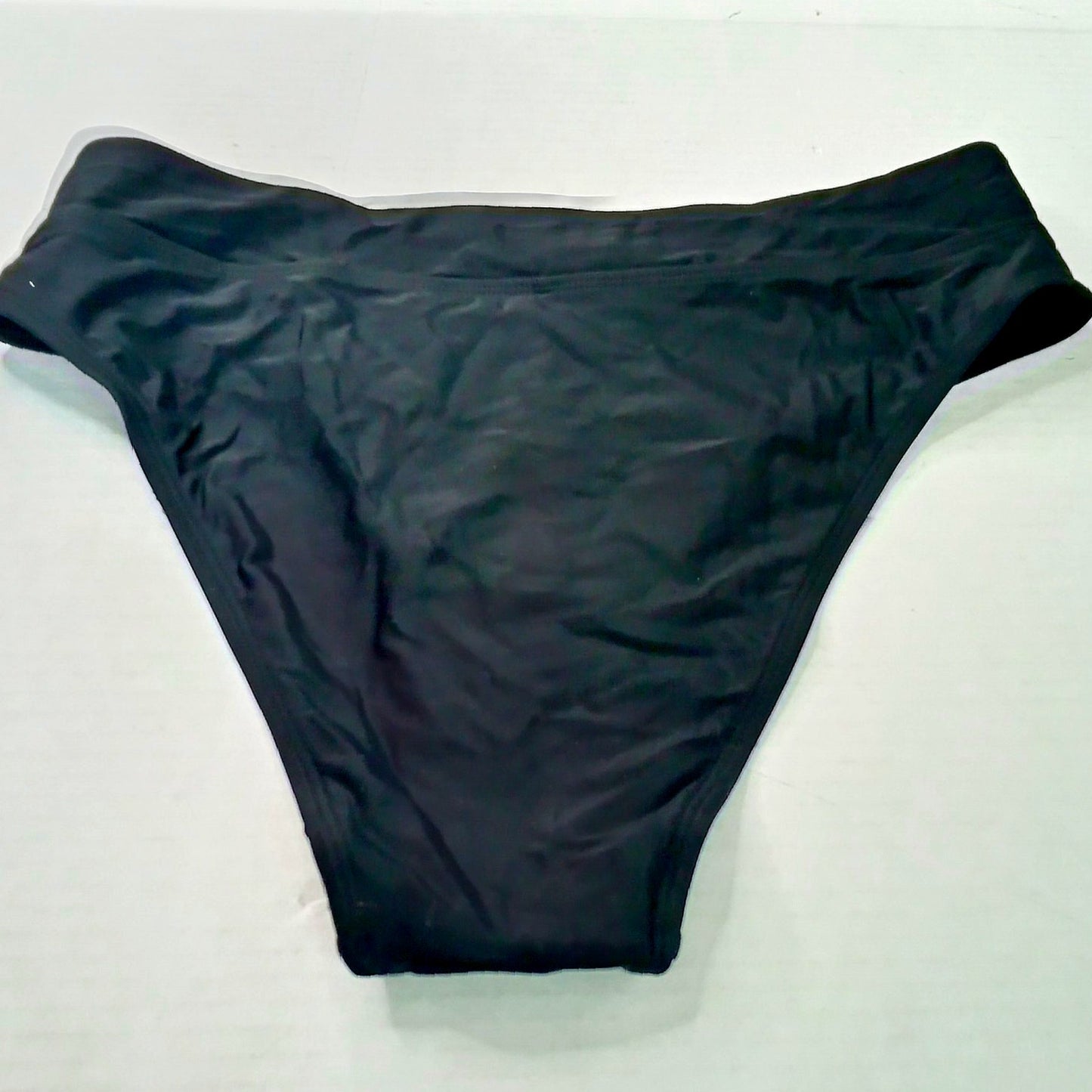 Cupshe Black Bikini Bottoms Women’s Swim Solid Stretch Lined Medium