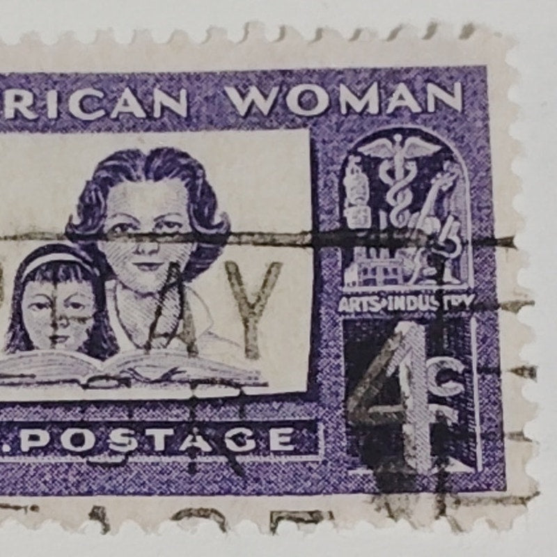 1960 Scott #1152 – 4¢ The American Woman / Civic & Cultural Tribute – Canceled