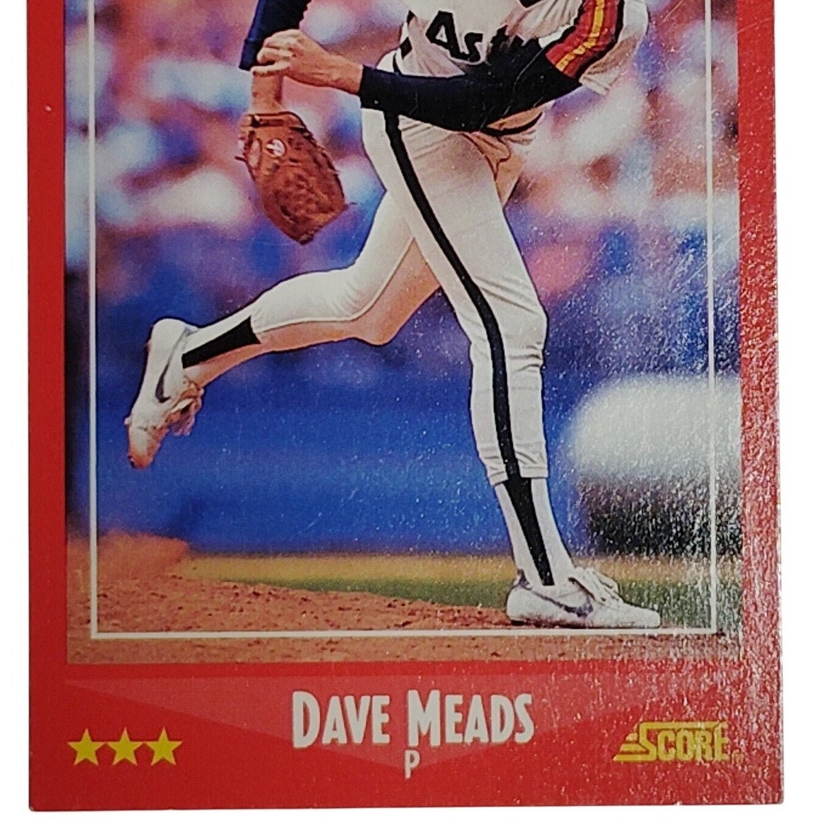 1988 Score Dave Meads Card #243 Houston Astros P VG/EX