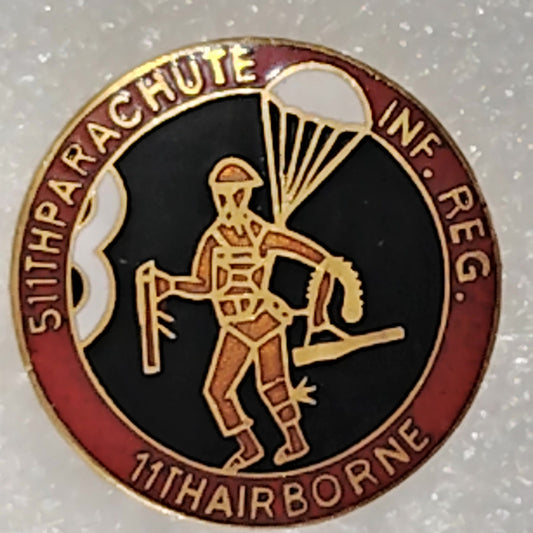 U.S. Army 511th Parachute Infantry Regiment – 11th Airborne Division Novelty Pin