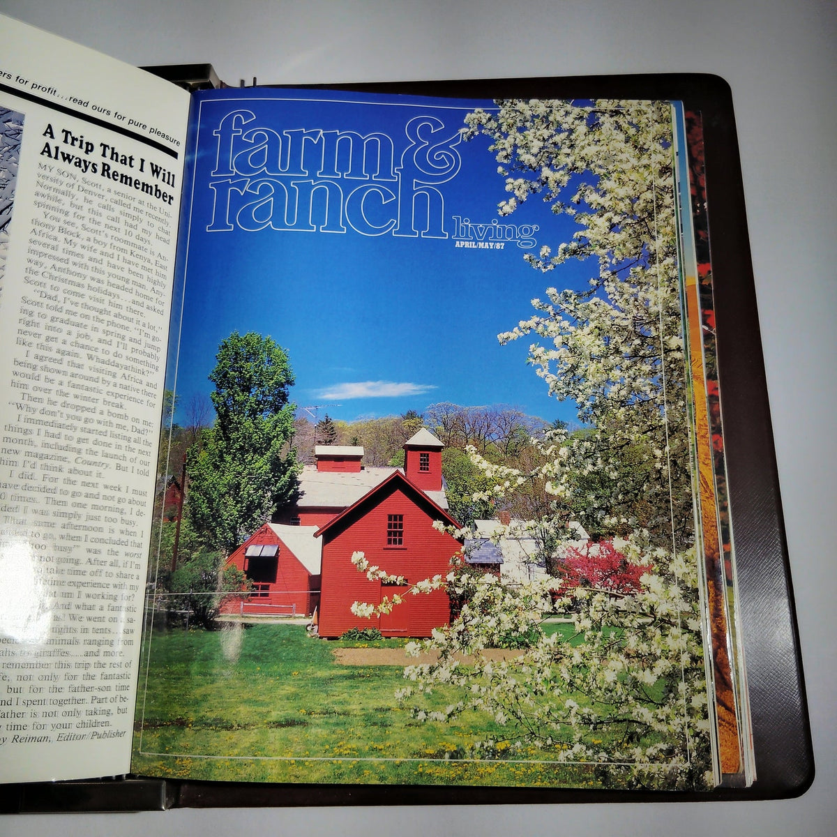 Vintage Farm & Ranch Living 1986-1987 Bound Magazine Lot of 11 in Reiman Binder
