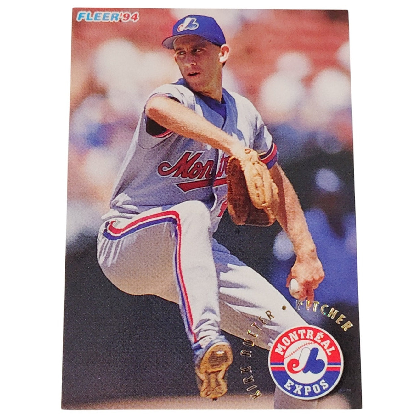 Kirk Rueter, Montreal Expos, #549, 1994 Fleer Baseball Collector's Card
